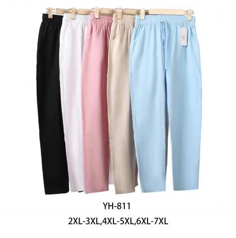 Spodnie damskie YE-811 Mix kolor 2XL-7XL