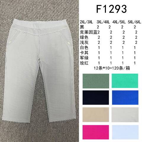 Rybaczki damskie F1293 Mix kolor 2XL-6XL