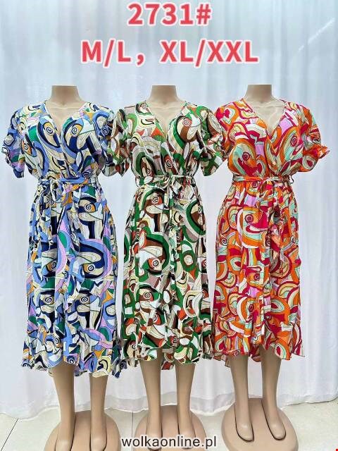 Sukienka damskie 2731 Mix kolor M-2XL