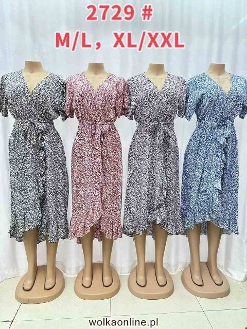 Sukienka damskie 2729 Mix kolor M-2XL