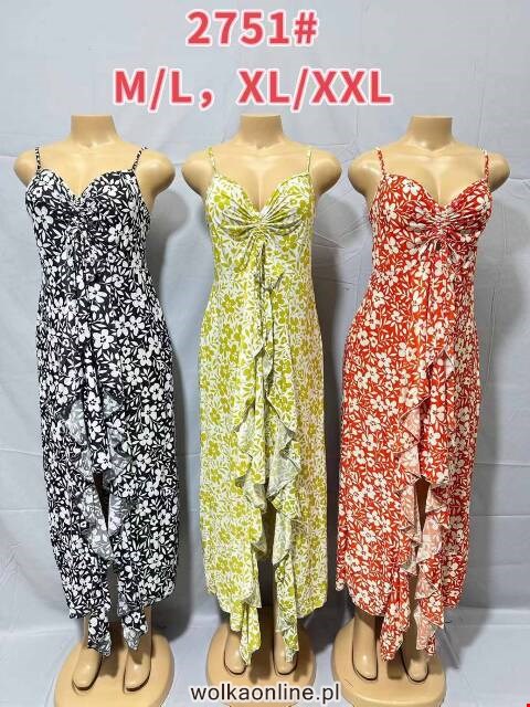Sukienka damskie 2751 Mix kolor M-2XL