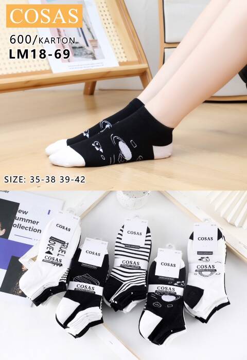 Stopki damskie LM18-69 Mix kolor 35-42