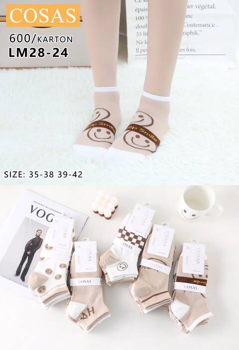 Stopki damskie LM28-24 Mix kolor 35-42 1