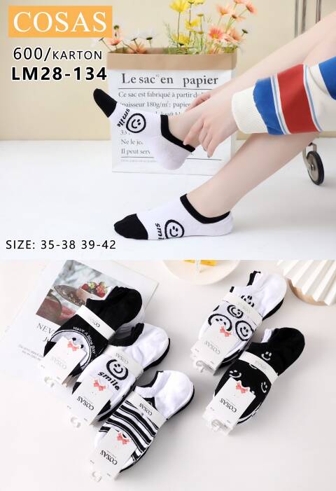 Stopki damskie LM28-134 Mix kolor 35-42 1