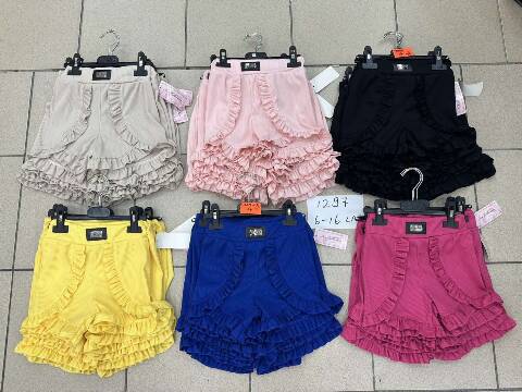 Szorty dziewczęce 3437 1 kolor 6-16 1