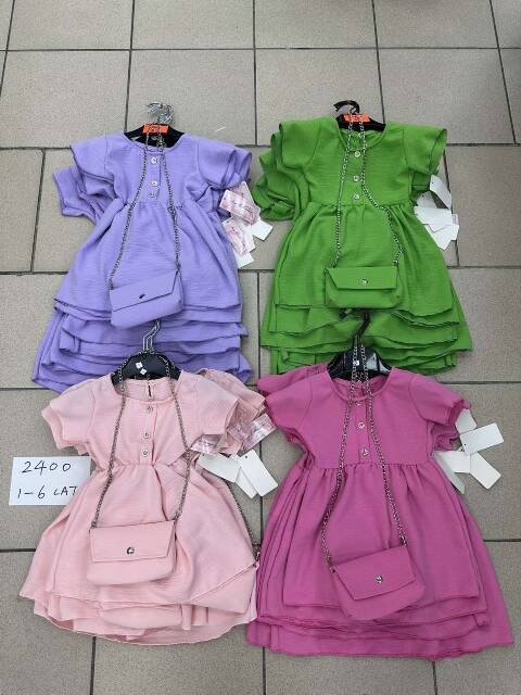 Sukienki dziewczęce 3438 1 kolor 1-6