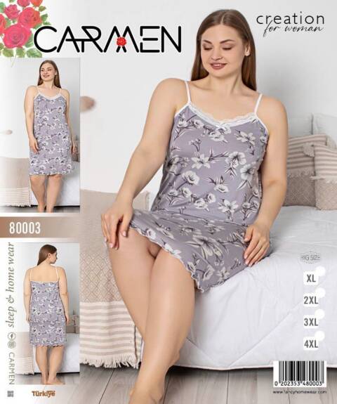 Koszula nocna damskie 80003 1 kolor XL-4XL (Towar Tureckie)