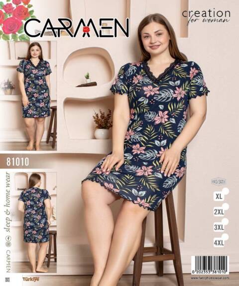 Koszula nocna damskie 81010 1 kolor XL-4XL (Towar Tureckie)