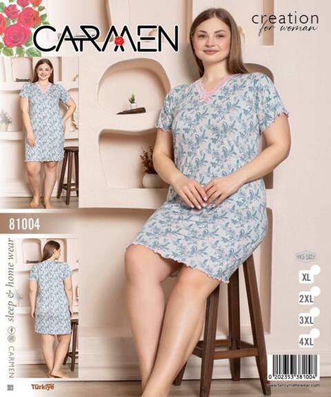 Koszula nocna damskie 81004 1 kolor XL-4XL (Towar Tureckie) 1