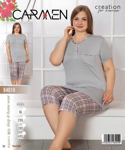 Piżama damskie 84010 1 kolor XL-4XL (Towar Tureckie)