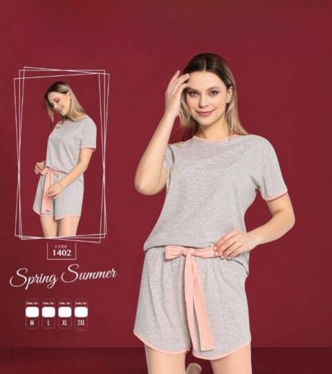 Piżama damskie 1402 1 kolor M-2XL (Towar Tureckie)