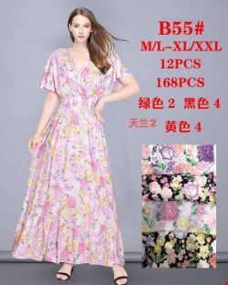 Sukienka  damskie B55 Mix kolor M-2XL