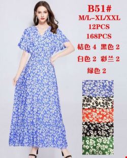 Sukienka  damskie B51 Mix kolor M-2XL