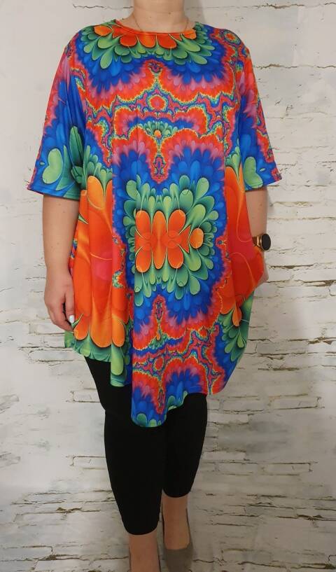 Tunika damskie 7871 Mix kolor Standard (Towar Polskie) 1