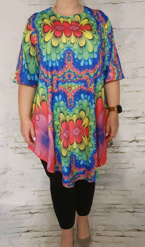 Tunika damskie 7872 Mix kolor Standard (Towar Polskie) 1