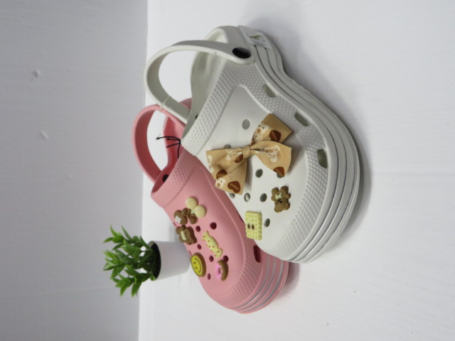 Klapki Damskie W3034 BLACK/WHITE/PINK 36-41