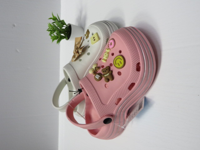 Klapki Damskie W3034 BLACK/WHITE/PINK 36-41 1