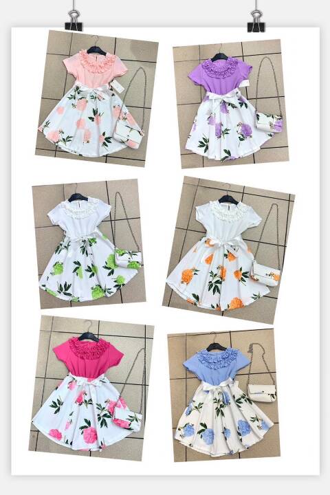 Sukienki dziewczęce 1035 1 kolor 4-14