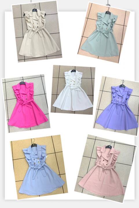 Sukienki dziewczęce 1036 1 kolor 4-14 1