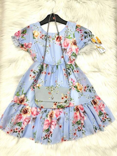 Sukienki dziewczęce 1040 1 kolor 4-14 1