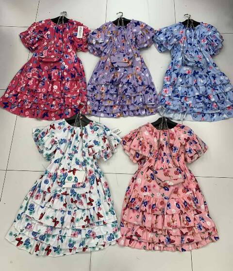 Sukienki dziewczęce 1058 1 kolor 4-14 1