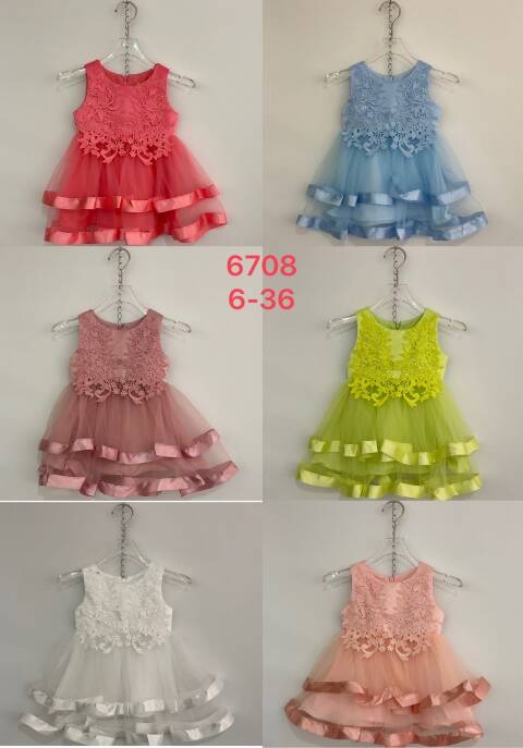 Sukienki dziewczęce 1063 1 kolor 6-16