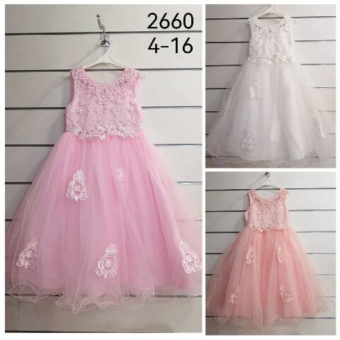 Sukienki dziewczęce 1071 1 kolor 4-14 1