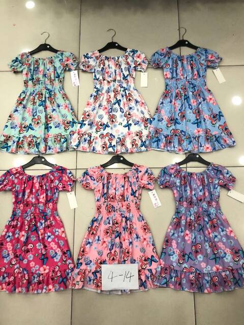 Sukienki dziewczęce 1075 1 kolor 4-14