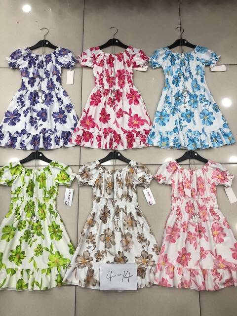 Sukienki dziewczęce 1076 1 kolor 4-14