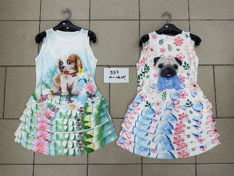 Sukienki dziewczęce 1078 1 kolor 4-14 1