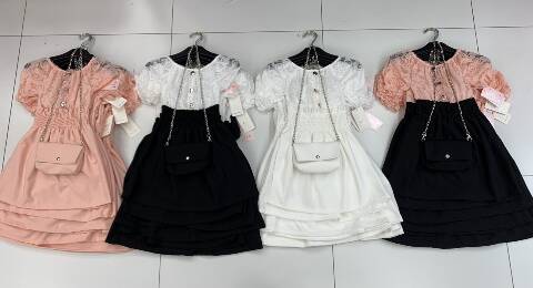 Sukienki dziewczęce 1081 1 kolor 4-14