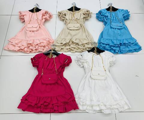 Sukienki dziewczęce 1085 1 kolor 1-6 1