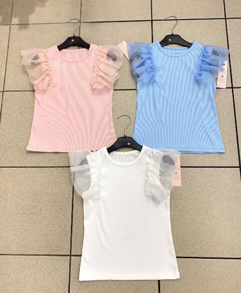 Bluzki dziewczęce 1089 1 kolor 4-14 1