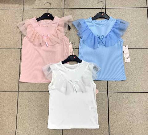 Bluzki dziewczęce 1091 1 kolor 4-14