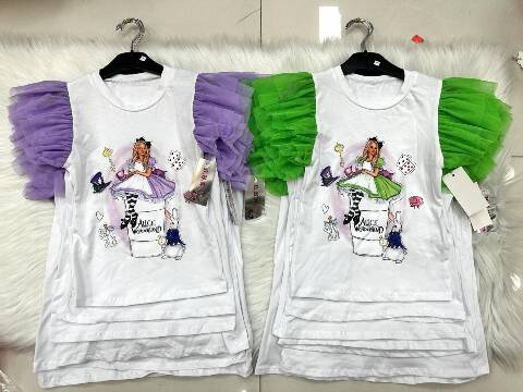 Bluzki dziewczęce 1093 1 kolor 4-14 1