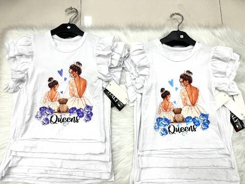 Bluzki dziewczęce 1096 1 kolor 4-14 1