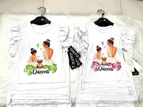 Bluzki dziewczęce 1097 1 kolor 4-14 1