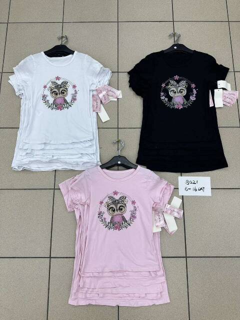 Bluzki dziewczęce 1110 1 kolor 4-14