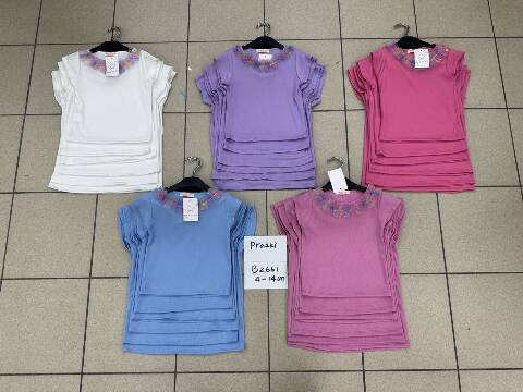 Bluzki dziewczęce 1112 1 kolor 6-16 1