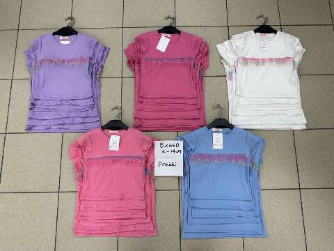 Bluzki dziewczęce 1113 1 kolor 6-16