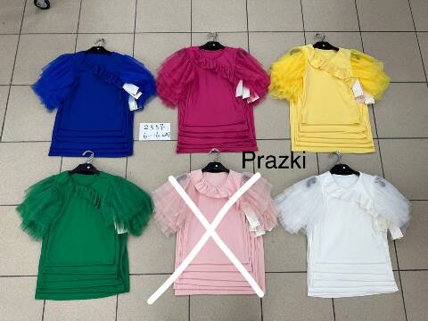 Bluzki dziewczęce 1114 1 kolor 6-16 1