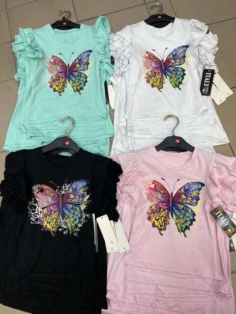 Bluzki dziewczęce 1119 1 kolor 4-14 1