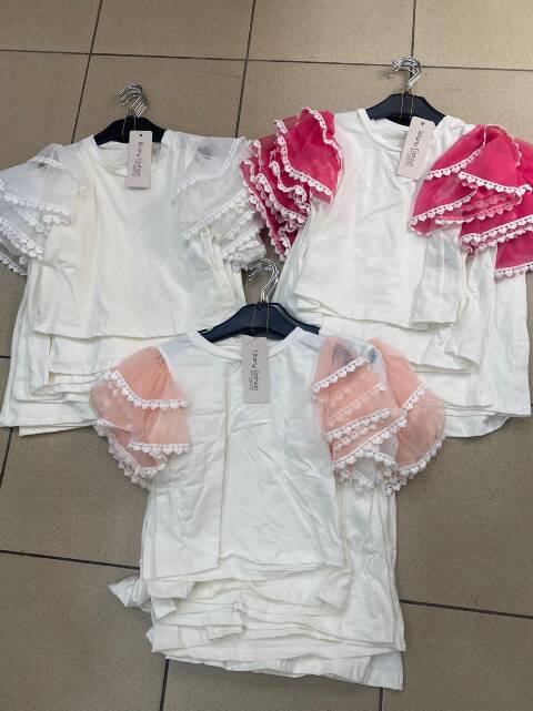 Bluzki dziewczęce 1121 1 kolor 4-14 1