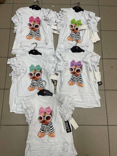 Bluzki dziewczęce 1122 1 kolor 4-14