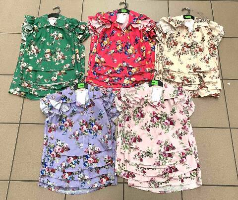 Bluzki dziewczęce 1125 1 kolor 4-14 1