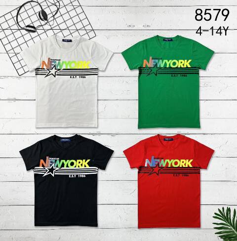 Bluzki chłopięce 1148 1 kolor 4-14 1