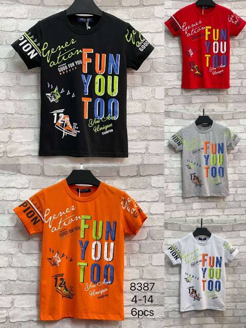 Bluzki chłopięce 1149 1 kolor 4-14 1