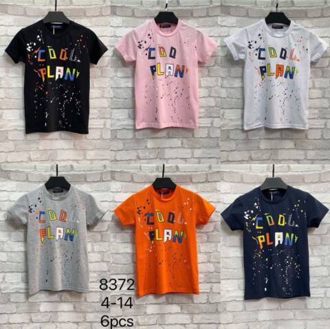 Bluzki chłopięce 1150 1 kolor 4-14