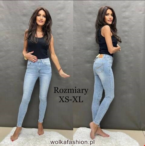 Jeansy damskie 1308 1 kolor XS-XL