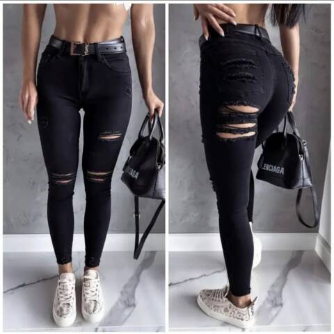 Jeansy damskie 1309 1 kolor XS-XL 1